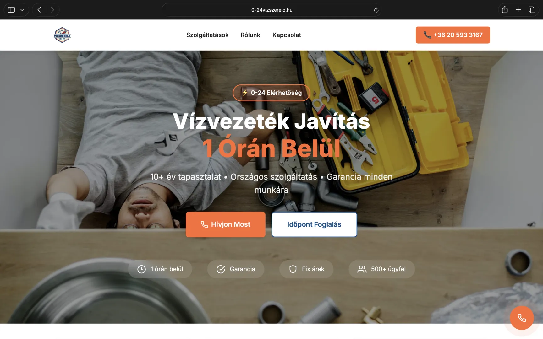 0-24 Vízszerelő